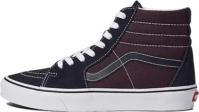 Vans Men's Sk8 Hi Sneaker 2-Tone Navy/Port Size 10 • $45