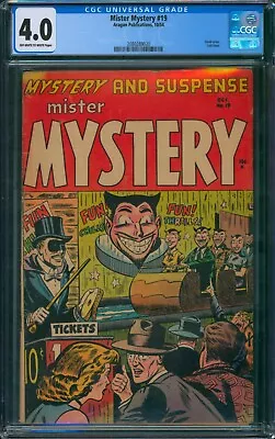 Mister Mystery #19 (1954) ⭐ CGC 4.0 ⭐ Devil Cover Last Issue Golden Age Horror • $625