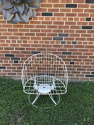 VTG  MCM MID CENTURY MODERN METAL IRON LAWN GARDEN CHAIR ROCKS Homecrest ? • $195