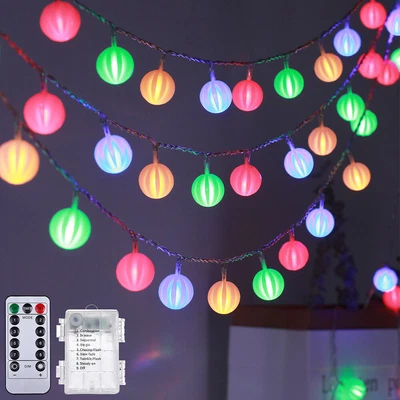 £10.49 • Buy LED Globe Lights Outdoor Waterproof Lantern Globe Ball String Fairy Lights
