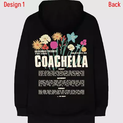 ALL DESIGN...COACHELLA Tour  2024 Unisex Hoodie Shirt - Mutil Color Size S-3XL • $13