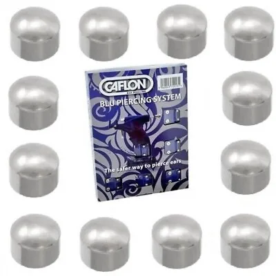 X2 Pairs-caflon Blu-silver Plated Regular-ball-cs2w • £5.49