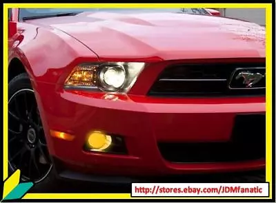 Mustang Pony Package Fog Light JDM Yellow Overlays Tint Film Vinyl • $13.92