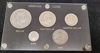1883 1847 Hawaiian 5 Coin Set In Capital Plastics Holder • $1599.99