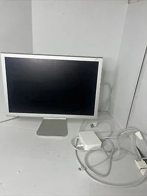 Apple Cinema Display Aluminum A1081 20  LCD Monitor M9177LL/A NO POWER FOR PARTS • $14.95
