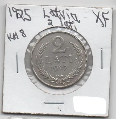 1925 LATVIA  Silver 2 LATI Coin • $19.99