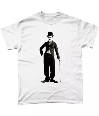 Charlie Chaplin T Shirt Silent Movies Laurel And Hardy Keystone Cops • £13.95