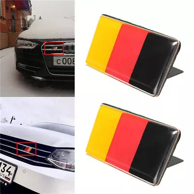 Germany Flag 3D Metal Logo Car Front Grill Styling Emblem Badge Decals Stickers • $5.77