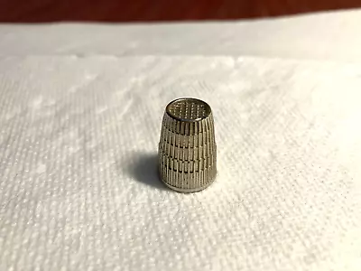 Vintage Thimble Metal Silver Tone West Germany #6 15mm Sewing Quilting Used • $6.48