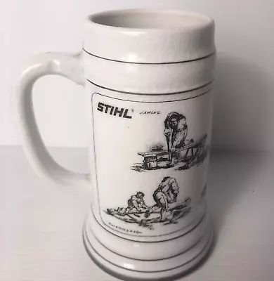 Vintage Stihl Chainsaw Beer Stein Mug Sawing Barware • $34.95