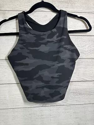 Athleta Conscious Crop Top In Powervita Camo Double Lined A-C Women's Size Small • $13.99