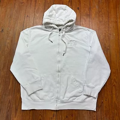 Vintage ECKO Unltd Hoodie Sweatshirt Mens XL Zip Up Logo White Y2K • $29.99