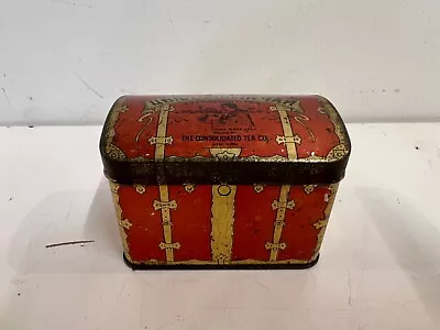 Vintage Tea Tin Chest Swee-Touch-Nee Russian Jewish Consolidated Tea Co New York • $30