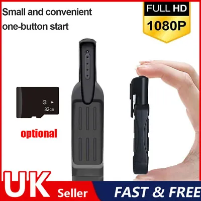 £10.95 • Buy 1080P HD Pocket Pen Camera Hidden Spy Mini Portable Body Video Recorder DVR UK~