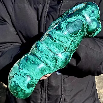 6.50LB Natural Glossy Malachite Transparent Cluster Rough Mineral Sample • $179.50