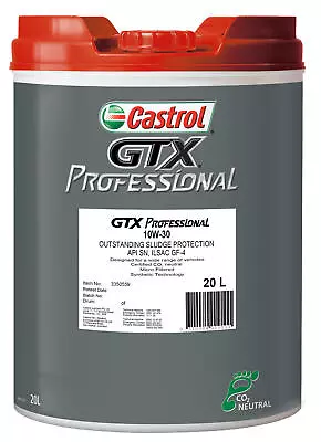 Castrol GTX Professional 10W-30 Engine Oil 20L 3350559 • $200.56