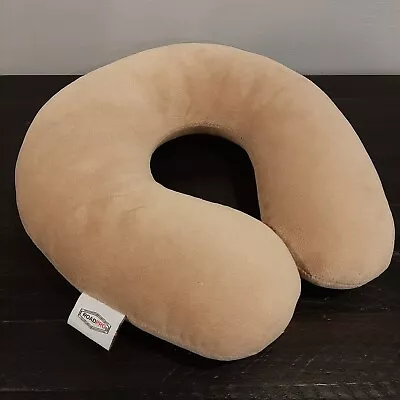 Road Pro Neck Pillow Memory Foam Travel Beige Bendable Flexible Comfort Cushion • $7.95