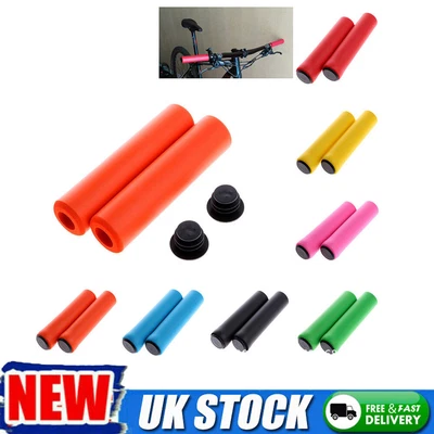 £4.99 • Buy MTB Soft Foam Silicone Sponge Handle Bar Grips Handlebar Cover Bike Bicycle