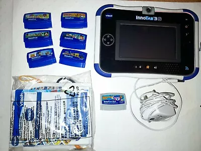 £48.99 • Buy Vtech Innotab 3s Blue Kids Educational/Gaming Tablet With Charger And 6 Games