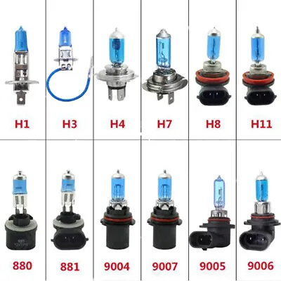 H1 H3 H4 H7 H11 9006 9007 Xenon Gas-Halogen Headlight White Light Lamp Bulbs ~hf • $2.32