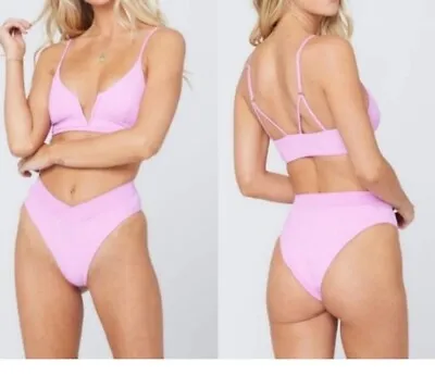 L*Space Court Bitsy Bikini Bottom Size Medium  Pink • $30