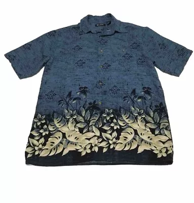 Puritan Men’s Hawaiian Button Up Shirt Medium (38/40) Multi-color Floral Print • $15.99