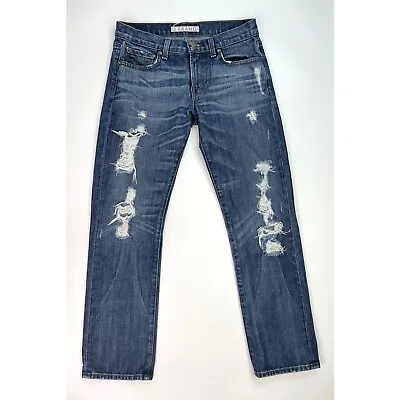 J Brand Camille Boyfriend Distressed Jeans Women's Size 24 Inseam 27” • $25