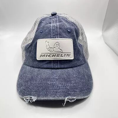 MICHELIN Man Tired Trucker Mesh Distressed Baseball Hat Cap • $10.99