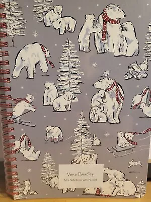 NEW Vera Bradley Mini Notebook With Interior Pocket Beary Merry 22961-P61 • $17.62