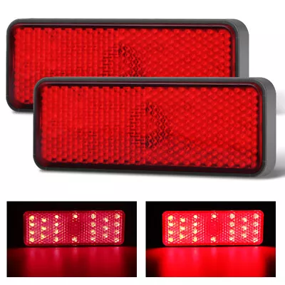 2X Motorcycle Red 24 LED Brake Turn Signal Stop Tail Lights Reflector Lamp ATV • $10.98