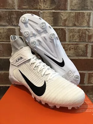 New 14.5 Nike Alpha Menace Elite 2 D P Flyknit White Football Cleats CI1530-100 • $100