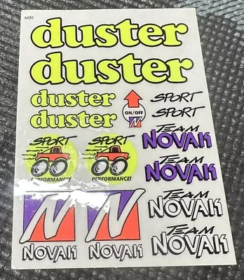 Vintage Novak Duster Decal Sticker Sheet ESC Receiver RC10 B3 T3 • $20