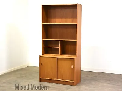 Danish Modern Teak Bookcase • $1150