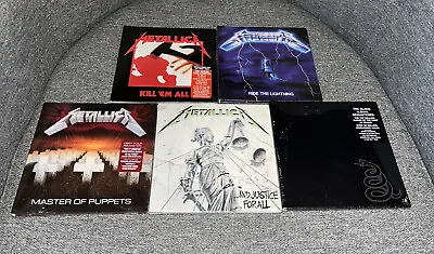 Metallica 5 CD LOT Kill’Em All Ride The Lightning Master Justice Black Album • $50