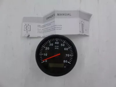 85mm Marine Tachometer 80000 Rpms 911-00012 • $23.99