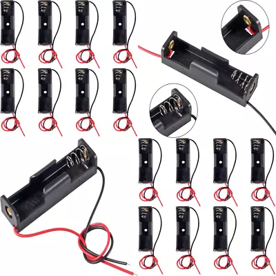 Single AA Battery Holder 1 X 1.5V AA Battery Holder Case Box With Leads  8Pcs  • $11.13