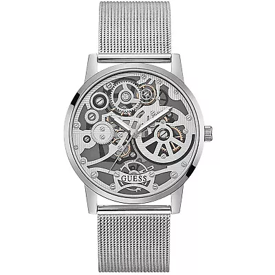 Guess Men's Gadget Silver Dial Watch - GW0538G1 • $107.50