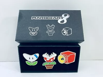 2014 Nintendo Club Mario Kart 8 Badge Pin Set Collectable Rare 3 Piece Like New • $79.95