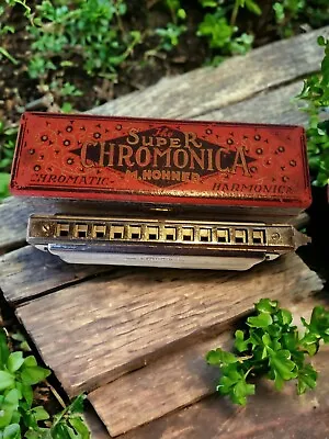 Antique 1927  The Super Chromonica Chromatic M.Hohner Harmonica.  • $250