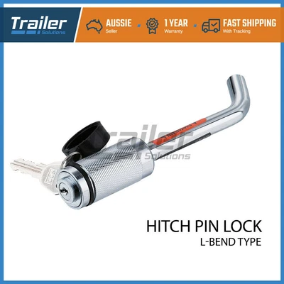 $19 • Buy Hitch Pin Lock Security Tow Ball Bar L Type 5/8 Caravan Trailer Parts Anti Theft