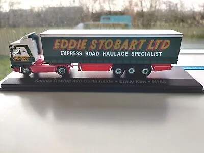 Eddie Stobart Atlas Editions Scania R143M 420 Curtainside Emily Kim H156 -NO BOX • £7.99