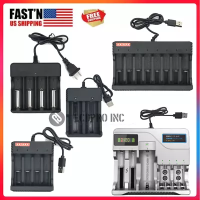 8Slots Universal Battery Charger For AA AAA 9V Ni-MH Rechargeable Batteries US • $11.02