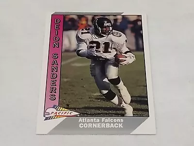 Deion Sanders 1991 Pacific #1 Base Set HOF Atlanta Falcons • $1.35