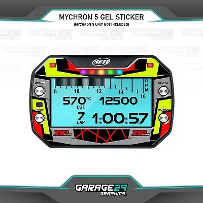 ZIP Kart Style Mychron 5 Gel Lap Timer Sticker • $19.88