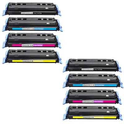 8 Toner Cartridge For HP Color LaserJet 2600 2605 2605DN CM1015 CM1017 Q6000A • £149.99