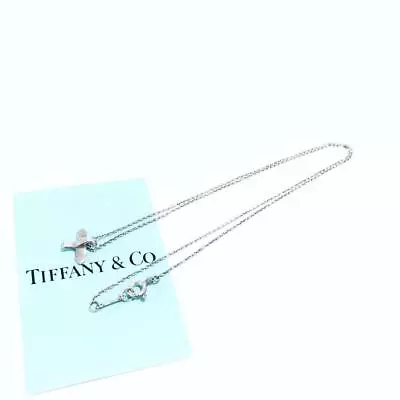 Tiffany & Co. Elsa Peretti Bird Cross Necklace Pendant Sterling Silver 925 • $93.99