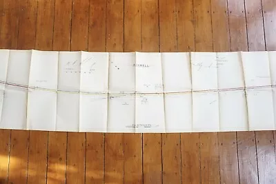 1967 Ashwell Railway Track Map Signalling Sidings Diagram Map On Linen • £39.99