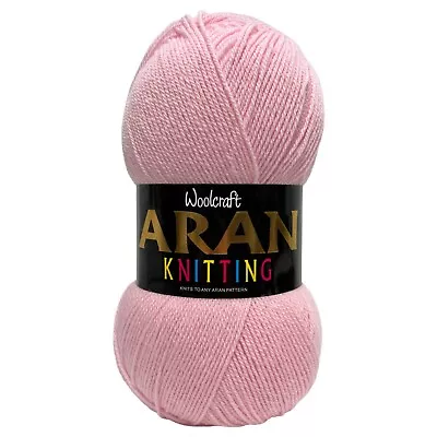 Aran Wool Woolcraft Aran 400g Knitting Yarn 75% Acrylic & 25% Wool Mix  • £8.95