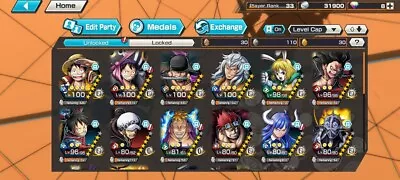 One Piece Bounty Rush 3 EX LUFFY BLUE MAX+ZORO MAX+ BIG MOM / Strong Account • $60