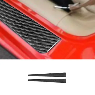 Door Sill Accent Carbon Fiber Interior Trim For Chevrolet Corvette C5 1998-2004 • $29.97
